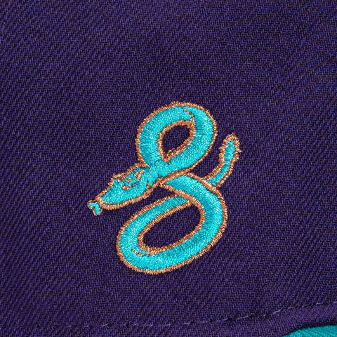 New Era 59Fifty Arizona Diamondbacks Serpientes Word Logo Patch Hat - Purple, Teal