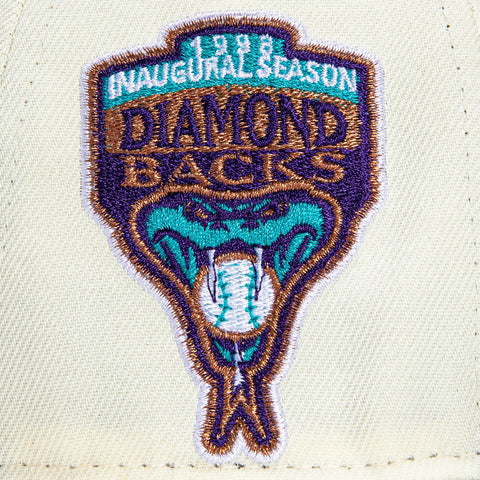 New Era 59Fifty Arizona Diamondbacks Inaugural Patch D Hat - White, Purple