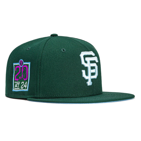 New Era 59Fifty Silk Icys San Francisco Giants 20th Anniversary Park Patch Hat - Green