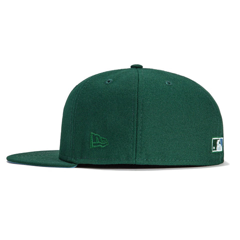 New Era 59Fifty Silk Icys Tampa Bay Rays 10th Anniversary Patch Word Hat - Green