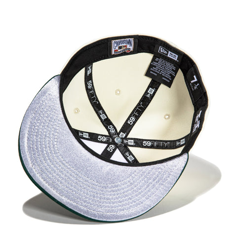 New Era 59Fifty Chain Stitch Boston Red Sox Hat - White, Green