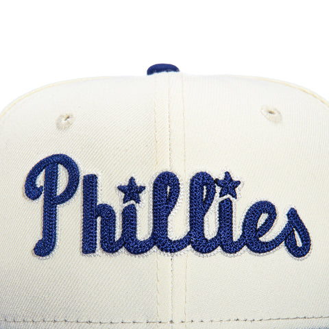 New Era 59Fifty Chain Stitch Philadelphia Phillies Hat - White, Royal