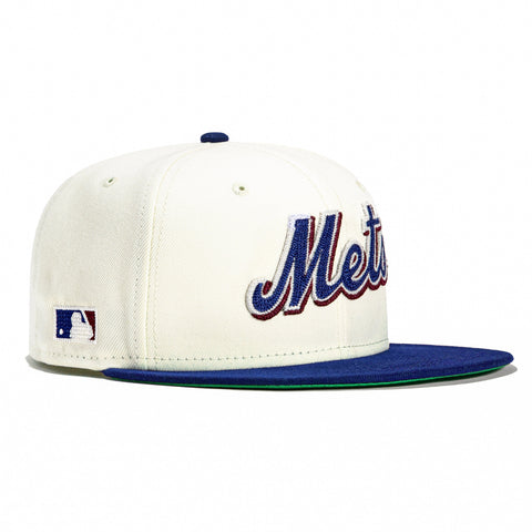 New Era 59Fifty Chain Stitch New York Mets Hat - White, Royal
