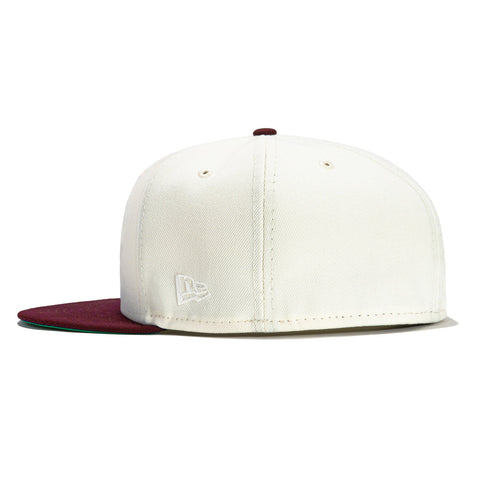 New Era 59Fifty Chain Stitch Atlanta Braves Hat - White, Cardinal