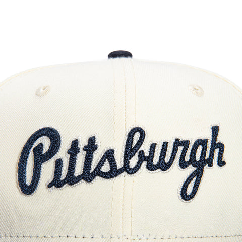 New Era 59Fifty Chain Stitch Pittsburgh Pirates Hat - White, Navy