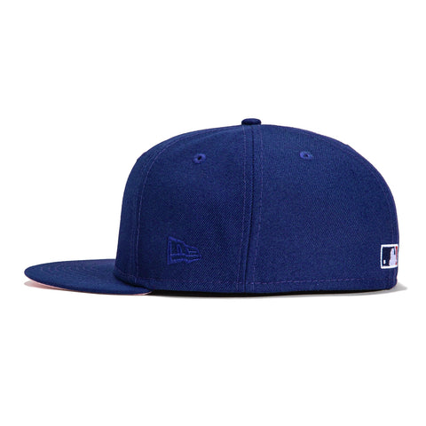 New Era 59Fifty Silky Pink UV Los Angeles Dodgers 60th Anniversary Stadium Patch Hat - Royal
