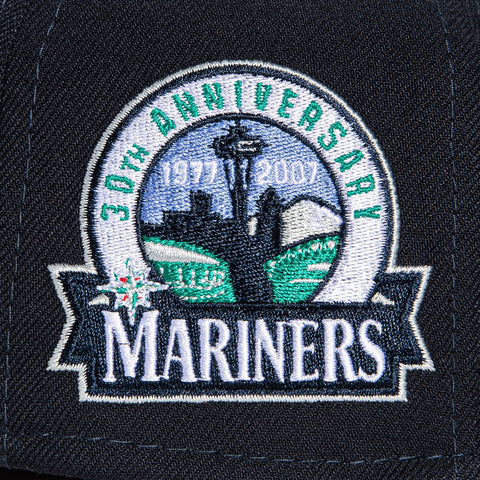 New Era 59Fifty Silky Pink UV Seattle Mariners 30th Anniversary Patch Hat - Navy
