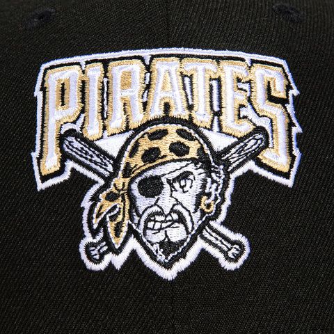 New Era 59Fifty Pittsburgh Pirates Three Rivers Stadium Patch Logo Hat - Black, Tan