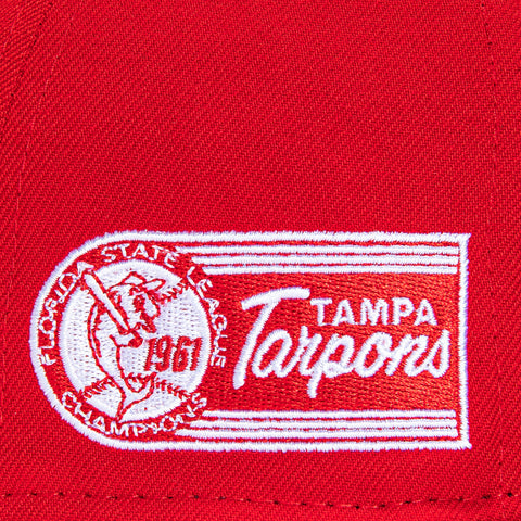 New Era 59Fifty Tampa Tarpons 1961 Champions Patch Hat - Red