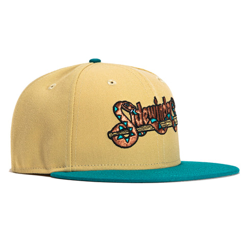 New Era 59Fifty Tucson Sidewinders Word Hat - Tan, Teal