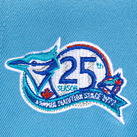 New Era 59Fifty Toronto Blue Jays 25th Anniversary Patch Hat - Light Blue, Royal