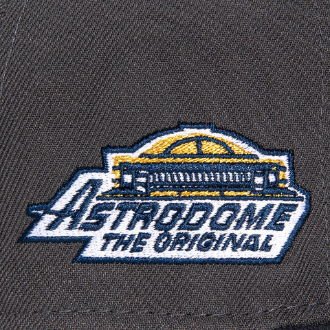 New Era 59Fifty Houston Astros Astrodome Patch Jersey Hat - Graphite, Navy