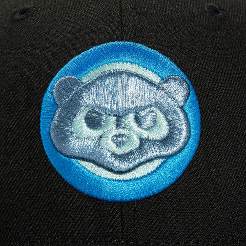 New Era 59Fifty Black Ice Chicago Cubs 1990 All Star Game Patch Alternate Hat - Black