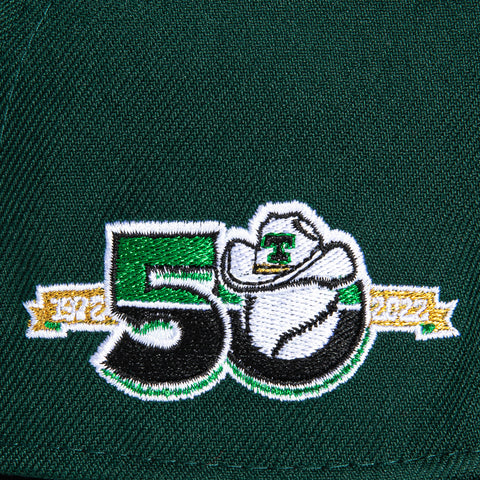 New Era 59Fifty Texas Rangers 50th Anniversary Patch Alternate Hat - Green, Black, Metallic Gold