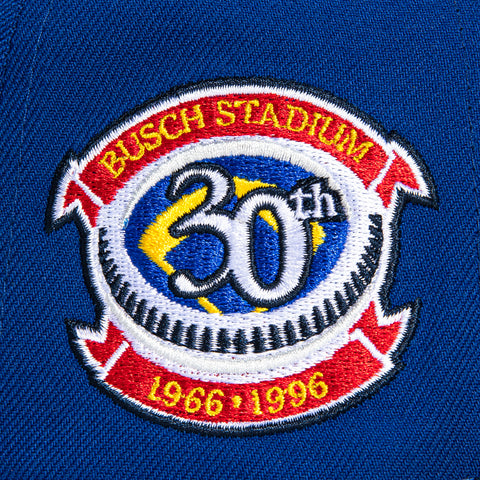 New Era 59Fifty St Louis Cardinals 30th Anniversary Stadium Patch Hat - Royal, Gold, Red