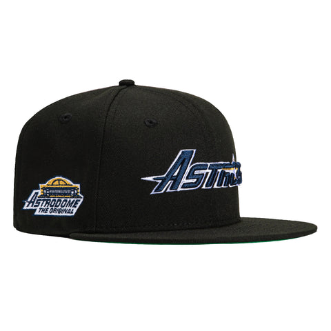 New Era 59Fifty Black Dome Houston Astros Astrodome Patch Word Hat - Black