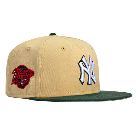 New Era 59Fifty New York Yankees 1998 World Series Patch Hat - Tan, Green