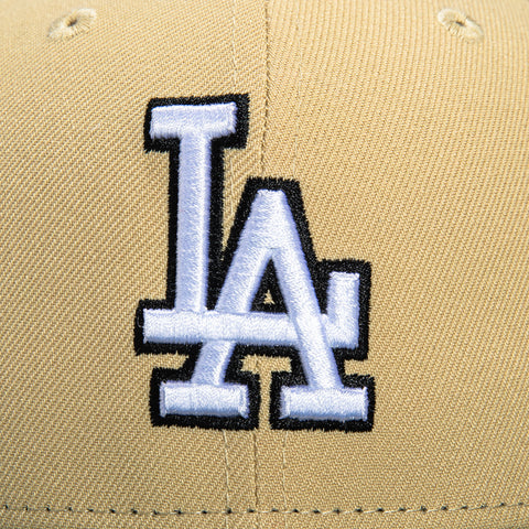 New Era 59Fifty Los Angeles Dodgers 60th Anniversary Stadium Patch Hat - Tan, Green
