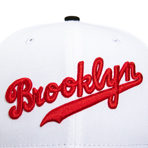 New Era 59Fifty Spike Brooklyn Dodgers 42 Patch Hat - White, Black, Red