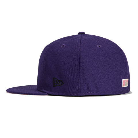 New Era 59Fifty Houston Astros 2017 World Series Patch Pink UV Hat - Purple