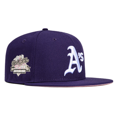 New Era 59Fifty Oakland Athletics Battle of the Bay Patch Pink UV Hat - Purple