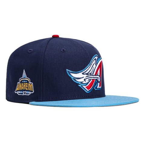New Era 59Fifty Los Angeles Angels Logo Patch Alternate Hat - Light Navy, Light Blue
