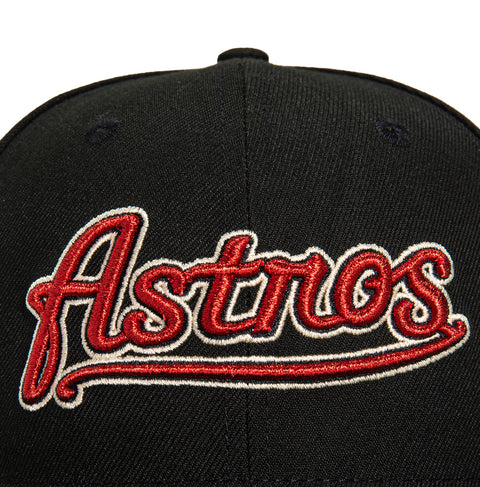 New Era 59Fifty Houston Astros 2000 Inaugural Patch Script Hat - Black