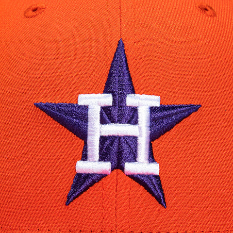 New Era 59Fifty Sauce Houston Astros 40 Years Patch Hat - Orange