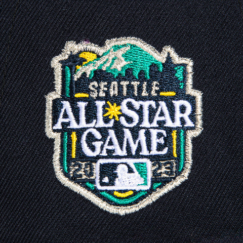 New Era 59Fifty Seattle Mariners 2023 All Star Game Patch Logo Hat - Navy, Teal