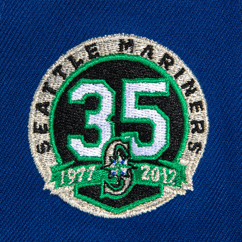 New Era 59Fifty Seattle Mariners 35th Anniversary Patch Hat - Royal, Black, Green