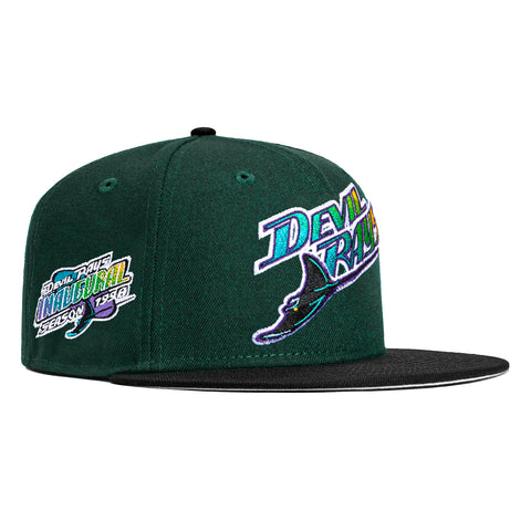 New Era 59Fifty Tampa Bay Rays Inaugural Patch Jersey Hat - Green, Bla –  Hat Club