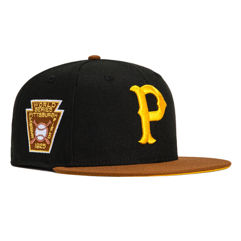 New Era 59Fifty Pittsburgh Pirates 1925 World Series Patch Hat - Black, Khaki