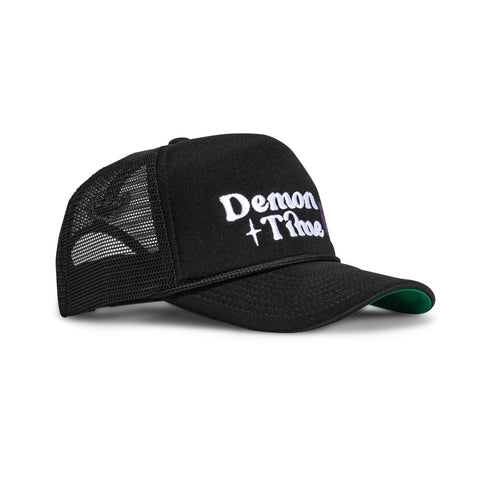 Field Grade Demon Time Trucker Snapback Hat - Black