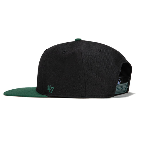 47 Brand Sureshot Captain Arizona Coyotes 25th Anniversary Patch Snapback Hat - Black, Green