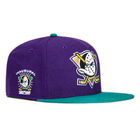 47 Brand Sureshot Captain Anaheim Ducks Inaugural Patch Snapback Hat - Purple, Teal