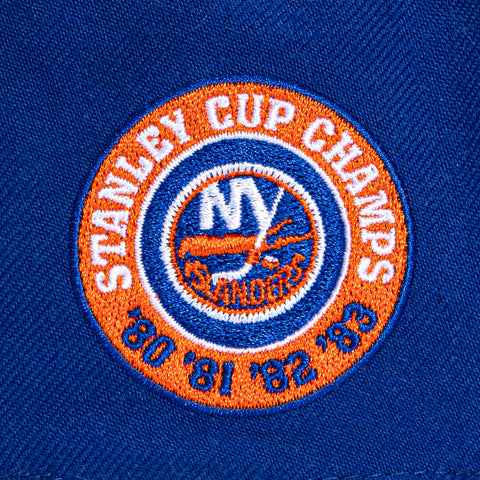 47 Brand Sureshot Captain New York Islanders Stanley Cup Champs Patch Snapback Hat - Royal, Orange