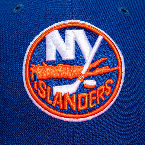 47 Brand Sureshot Captain New York Islanders Stanley Cup Champs Patch Snapback Hat - Royal, Orange