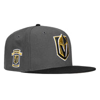 47 Brand Sureshot Captain Vegas Golden Knights Inaugural Patch Snapback Hat - Graphite, Black