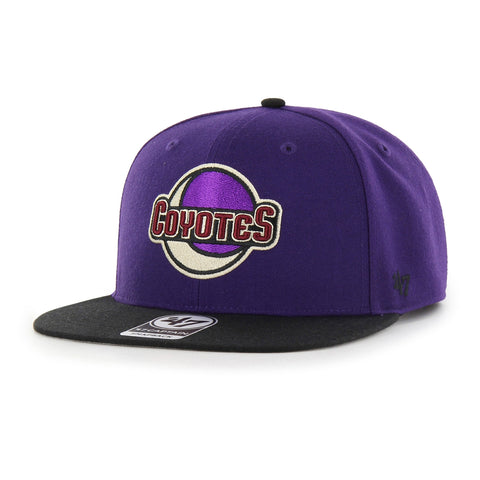 47 Brand Sureshot Arizona Coyotes 1996 All Star Game Patch Snapback Hat - Purple, Black