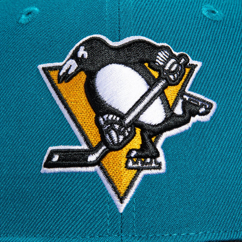 47 Brand Sureshot Pittsburgh Penguins 1996 All Star Game Patch Snapback Hat - Teal, Black