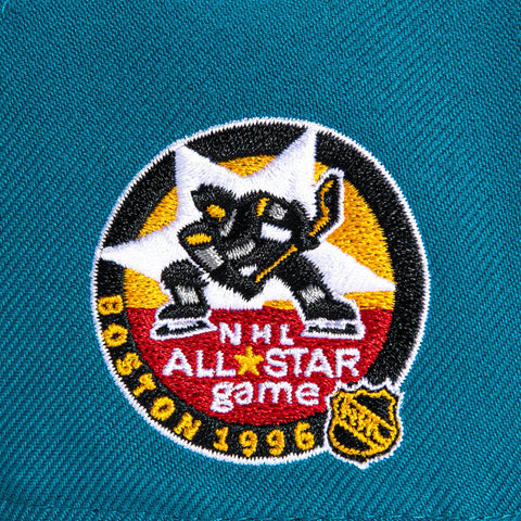 47 Brand Sureshot Hartford Whalers 1996 All Star Game Patch Snapback Hat - Teal, Black