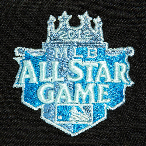 New Era 59Fifty Black Ice Kansas City Royals 2012 All Star Game Patch Hat - Black