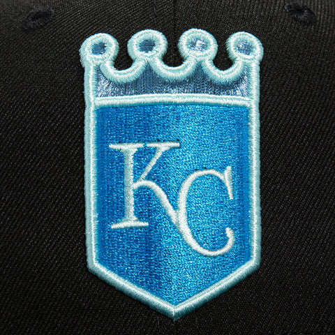New Era 59Fifty Black Ice Kansas City Royals 2012 All Star Game Patch Hat - Black