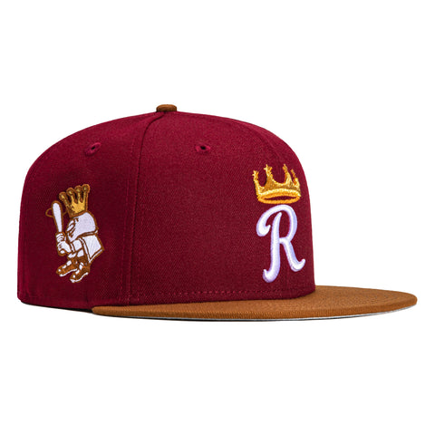 New Era 59FIFTY Kansas City Royals Mr. Royal Patch BP Hat - Cardinal, Khaki, Metallic Gold Cardinal/Khaki/Metallic Gold / 7 1/2