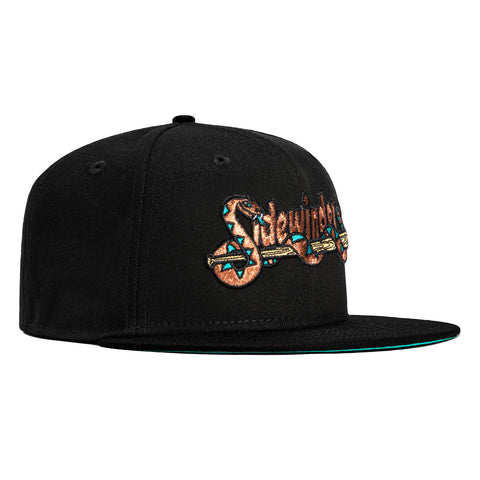 New Era 59Fifty Tucson Sidewinders Teal UV Hat - Black