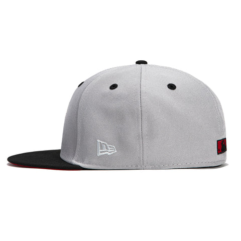 New Era 59Fifty Seattle Mariners 20th Anniversary Patch Logo Hat - Grey, Black, Red