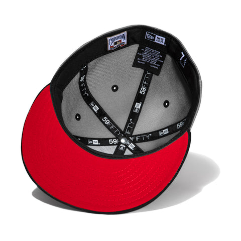 New Era 59Fifty Seattle Mariners 20th Anniversary Patch Logo Hat - Grey, Black, Red