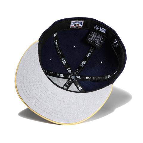 New Era 59Fifty San Diego Padres 40th Anniversary Patch Logo Hat - Light Navy, Tan