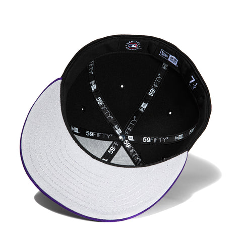 New Era 59Fifty Seattle Mariners 2023 All Star Game Patch Logo Hat - Black, Purple