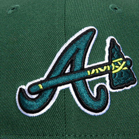New Era 59Fifty Atlanta Braves 40th Anniversary Patch Alternate Hat - Green, Black
